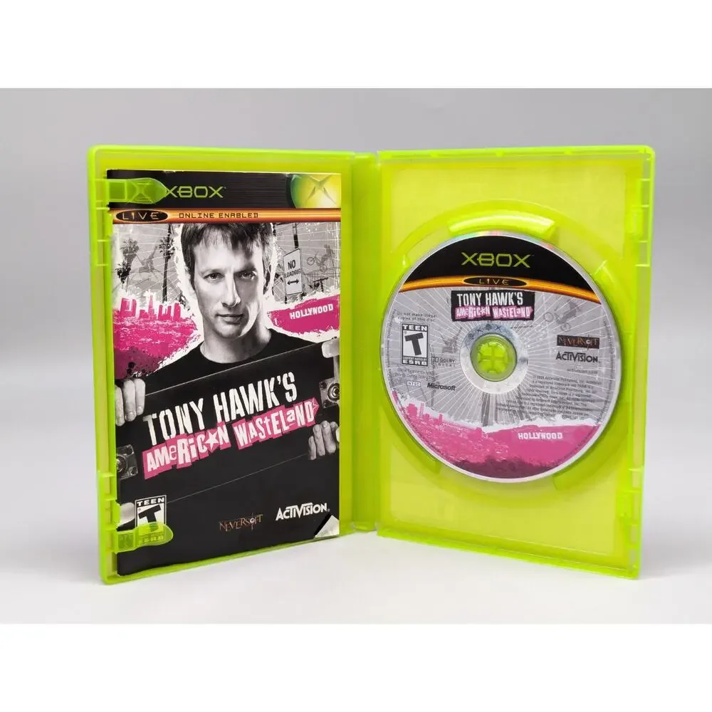 Tony Hawk's American Wasteland Microsoft Xbox, 2005 Video Game + Manual Tested